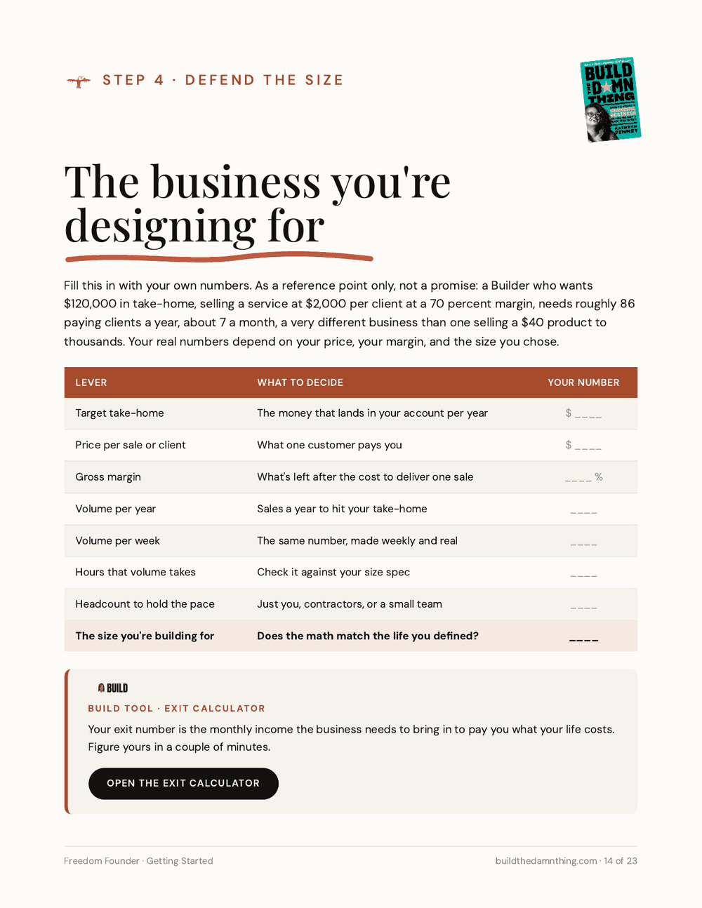 The Freedom Founder: The business you're designing for