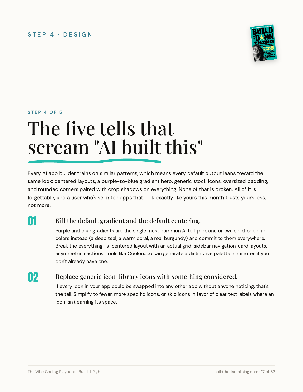 Vibe Coding Playbook: Design