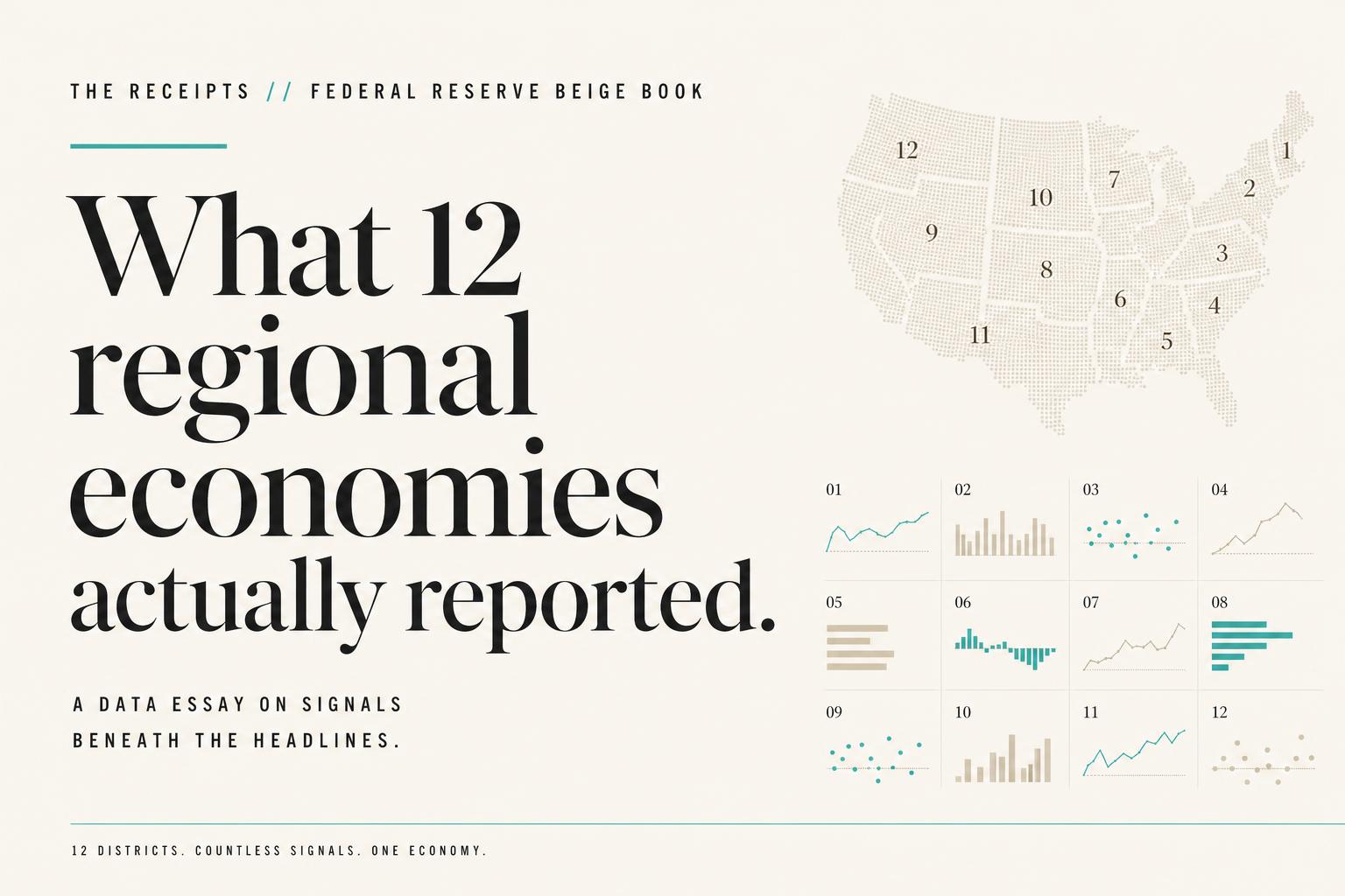 What 12 regional economies actually reported.