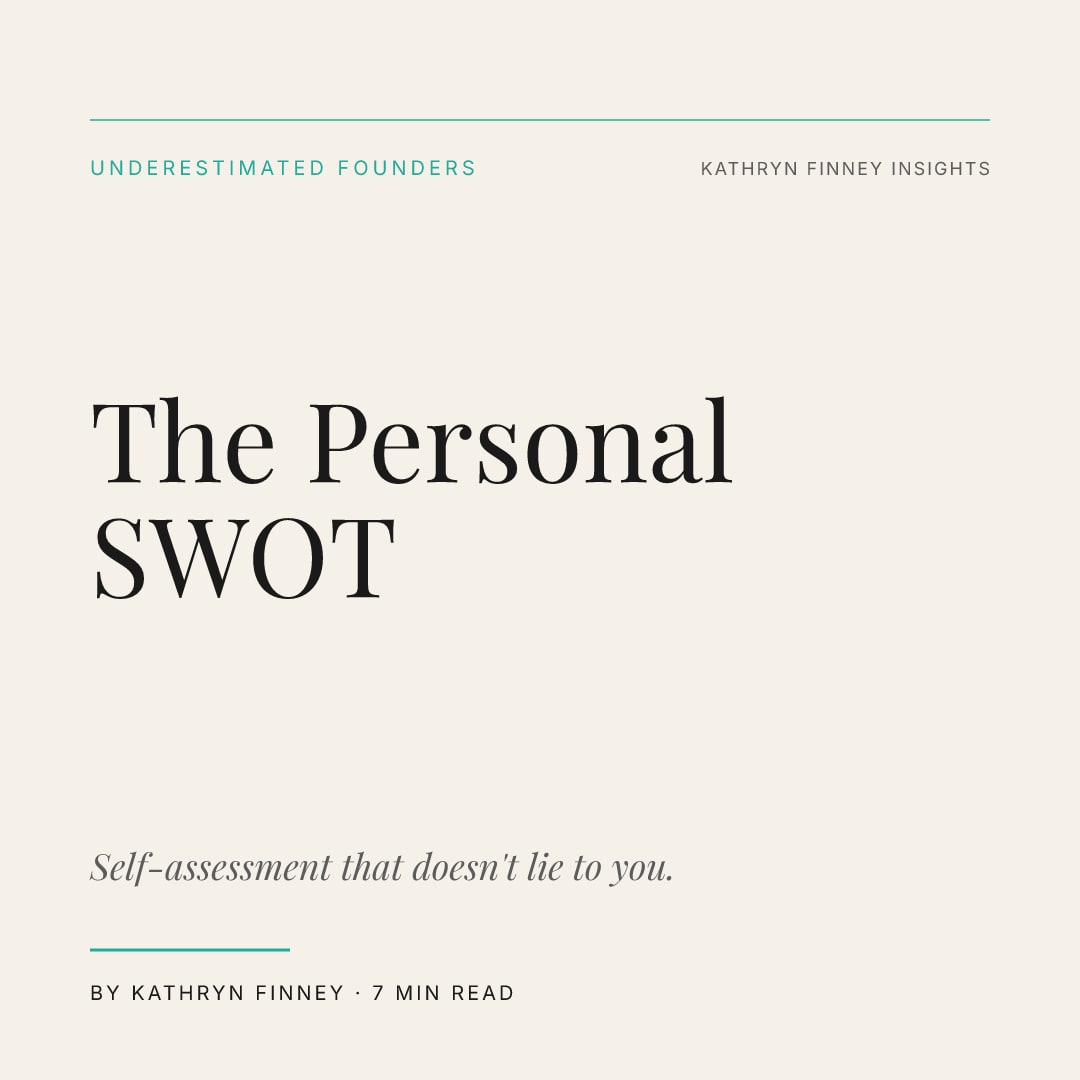 The Personal SWOT That Actually Works